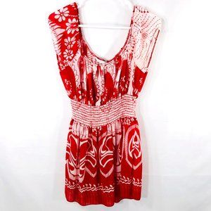 Charlotte Russe Red and White Shear Blouse XXS